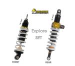 Kit suspension Touratech Avant / Arri&egrave;re - Level 2 - Blanc