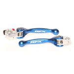 Leviers de frein et d'embrayage RFX Ensemble retournables forg&eacute;s Race (Bleu)