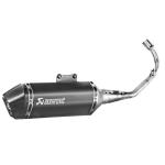 Ligne Complète Akrapovic RACING INOX NOIR EMBOUT CARBONE