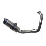 Ligne Compl&egrave;te Termignoni HOMOLOGUEE 2-1 COLLECTEUR INOX SILENCIEUX TITANE-CARBONE
