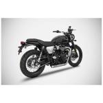 Ligne Compl&egrave;te Zard cross basse inox - embout inox noir