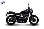 Ligne compl&egrave;te non homologu&eacute;e Termignoni inox black Street Twin (16-18)