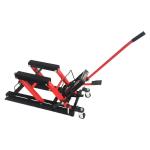 L&egrave;ve moto P2R LEVE - CRIC HYDRAULIQUE CAPACITE 680 Kg 4 ROULETTES HAUTEUR MAXI 37,5 cm MINI 11 cm 600x310mm