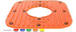 Lève moto Polisport Caoutchouc de remplacement trépied orange
