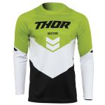 Maillot cross Thor SECTOR CHEV BLACK GREEN ENFANT