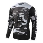 Maillot cross TroyLee design GP FORMULA CAMO BLACK/GRAY 2022