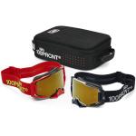 Masque Cross Pack 2 Armega Racer Noir/Rouge Ecran Mirror True Gold 100
