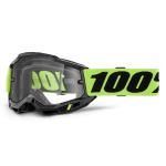 Masque cross 100% ACCURI 2 ENDURO MOTO Jaune Fluo - Clair 2025