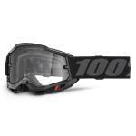 Masque cross 100% ACCURI 2 ENDURO MOTO Noir - Clair 2025