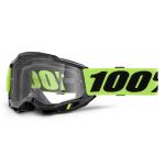 Masque cross 100% ACCURI 2 OTG Jaune Fluo - Clair 2025