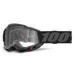 Masque cross 100% ACCURI 2 OTG Noir - Clair 2025