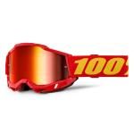 Masque cross 100% ACCURI 2 Rouge - Mirror Rouge 2024