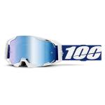 Masque cross 100% ARMATIC - Ecran Mirror Bleu 2025