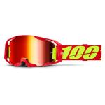 Masque cross 100% ARMATIC - Ecran Mirror Rouge 2025