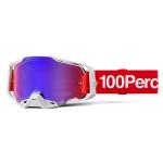 Masque cross 100% ARMEGA Corbin - Ecran Mirror Rouge/Bleu 2025