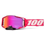 Masque cross 100% ARMEGA HiPER Kloug - Ecran Mirror Dark Rouge 2025