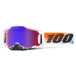 Masque cross 100% ARMEGA HiPER UNITED- Ecran Mirror Rouge/Blue 2026