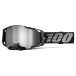 Masque cross 100% ARMEGA Noir - Ecran Mirror Silver 2025