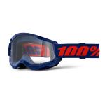 Masque cross 100% STRATA 2 Navy - Clair 2025