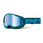 Masque cross 100% STRATA 2 Stone - Mirror Bleu 2025