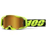 Masque cross ARMATIC Jaune Fluo - Ecran Mirror True Gold 100