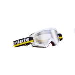 Masque cross Ariete MUDMAX RACER WHITE/BLACK/YELLOW 2019