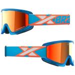 Masque cross EKS GOX FLAT OUT MIRROR CYAN/FLO ORANGE/WHITE - RED MIRROR 2023