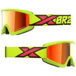 Masque cross EKS GOX FLAT OUT MIRROR FLO YELLOW/BLACK/FIRE - RED MIRROR 2023