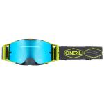 Masque cross O'Neal B-30 - HEXX V.22 - GRAY NEON YELLOW IRIDIUM 2023