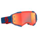 Masque cross Scott Fury - dark blue/neon red orange chrome works 2026