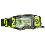 Masque cross Scott Prospect Super WFS - kaki green/neon yellow clear works 2024