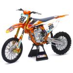 Miniature Newray Moto KTM 450 SX-F Red Bull A. CAIROLI - Echelle 1/6&deg;