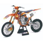 Miniature Newray Moto KTM 450 SX-F Red Bull M. MUSQUIN - Echelle 1/6°