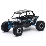 Miniature Newray SSV Polaris RZR XP 4 1000 Bleu - Echelle 1/18&deg;