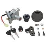 Neiman P2R CONTACTEUR A CLE SCOOT ADAPTABLE MBK 50 NITRO 2003+-YAMAHA 50 AEROX 2003+ (3 FILS) (AVEC SERRURE DE SELLE + BOUCHON ESSENCE) -QU