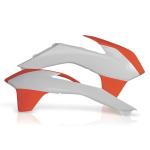 Ouie de radiateur Acerbis Orange Blanc