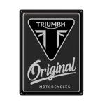 PANNEAU TRIUMPH ORIGINAL MOTORCYCLES NOSTALGICART