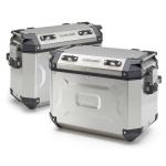 Paire de Valise Kappa 48L (Gauche) 37L (Droite) Gris Aluminium