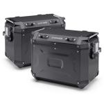 Paire de Valise Noir Kappa K'Voyager 48L (Gauche) 37L (Droite)