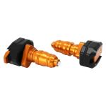 Pare-carter Avoc TAMPON PROTECTION MOTO ALU CNC ANODISE ORANGE - D 8mm PAIRE