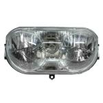 Phare avant P2R OPTIQUE SCOOT ADAPTABLE MBK 50 STUNT 2004+-YAMAHA 50 SLIDER 2004+ (HOMOLOGUE CE) (LIVREE AVEC DOUILLE ET AMPOULE BA20D) -P2R-
