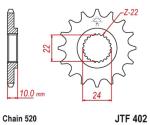 Pignon de sortie de boite JT. 16 dents acier standard pas 520 type 402