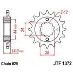 Pignon de sortie de boite JT. acier anti - bruit 1372 - 525