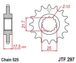 Pignon de sortie de boite JT. acier anti - bruit 297 - 525 15 dents