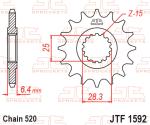 Pignon de sortie de boite JT. acier anti - bruit 520 14 dents