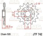 Pignon de sortie de boite JT. acier anti - bruit 742 - 520 15 dents