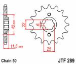 Pignon de sortie de boite JT. acier standard 289 - 530