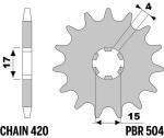Pignon de sortie de boite PBR acier standard - 420 15 dents
