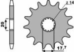 Pignon de sortie de boite PBR acier standard 440 - 520