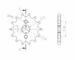 Pignon de sortie de boite SuperProx 14 dents
